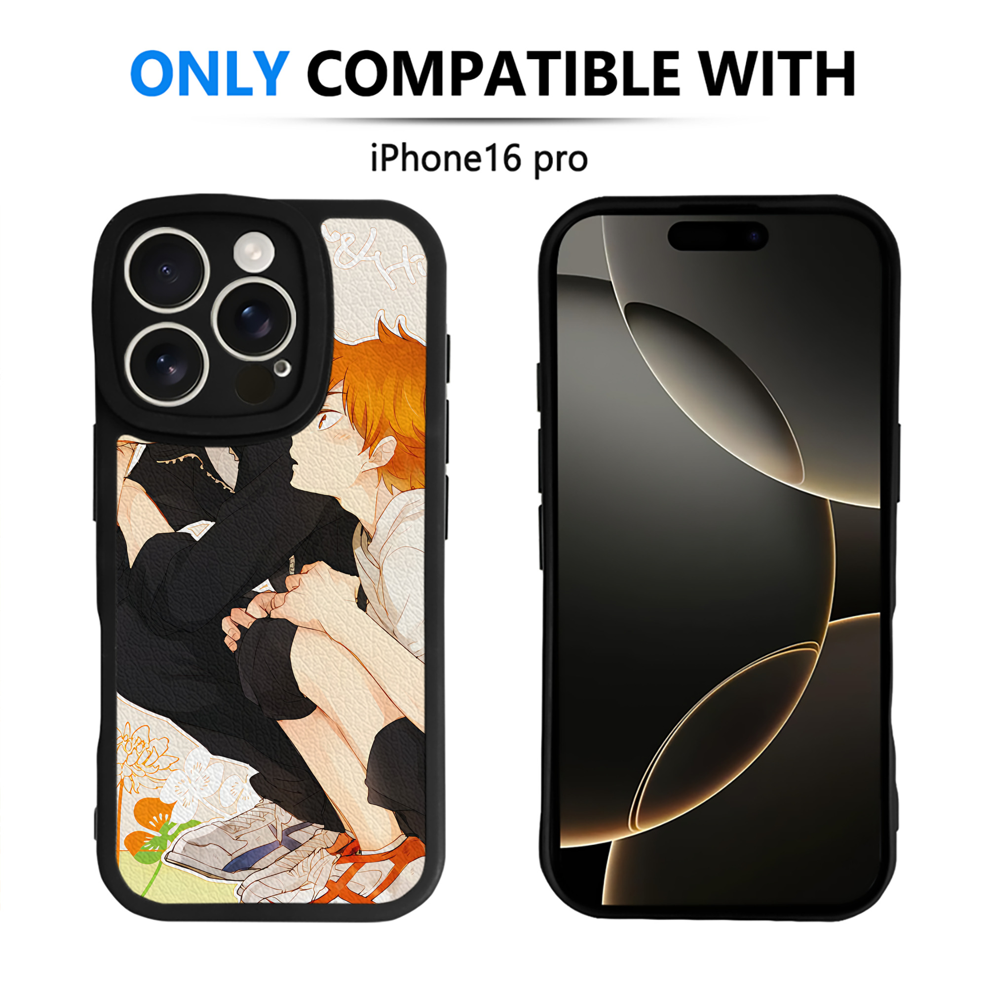 （画像用） ハイキュー!! Haikyu!! 【iPhone 16シリーズ対応】シリコンスマホケース（レザー調） 材質：シリコン